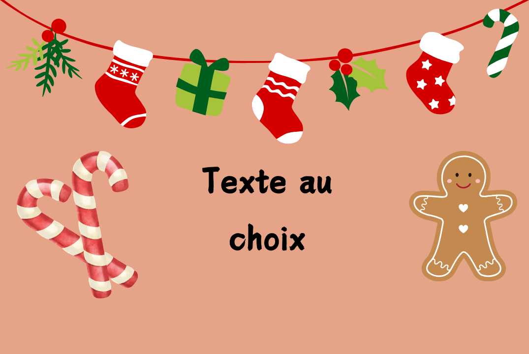 🎄Magnet Sucre d'Orge - Personnalisable