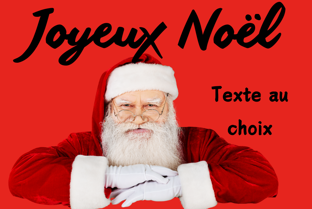 🎄 Magnet Père Noël – Personnalisable