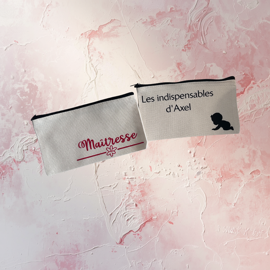 Pochette personnalisée – 12 × 21 cm