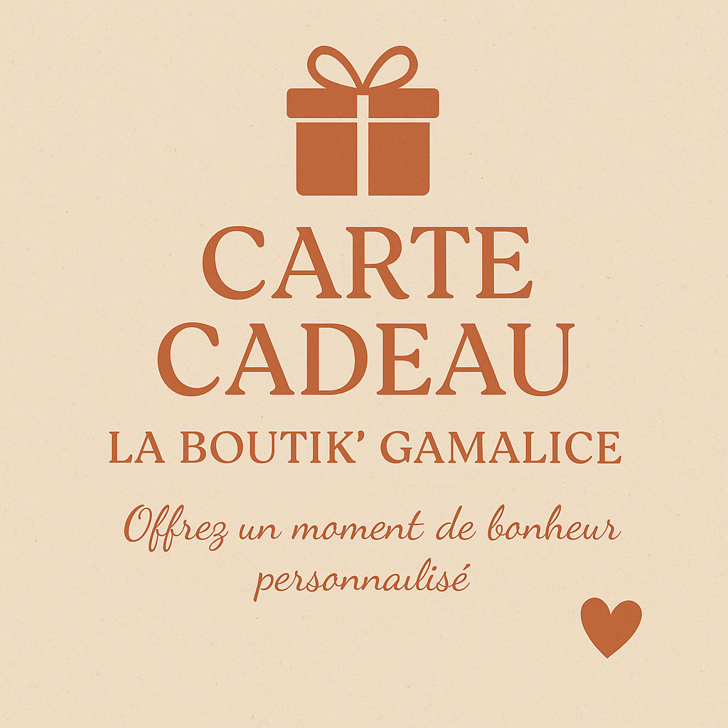 Offrez le cadeau parfait avec la carte cadeau La Boutik’ GAMALICE 🎁