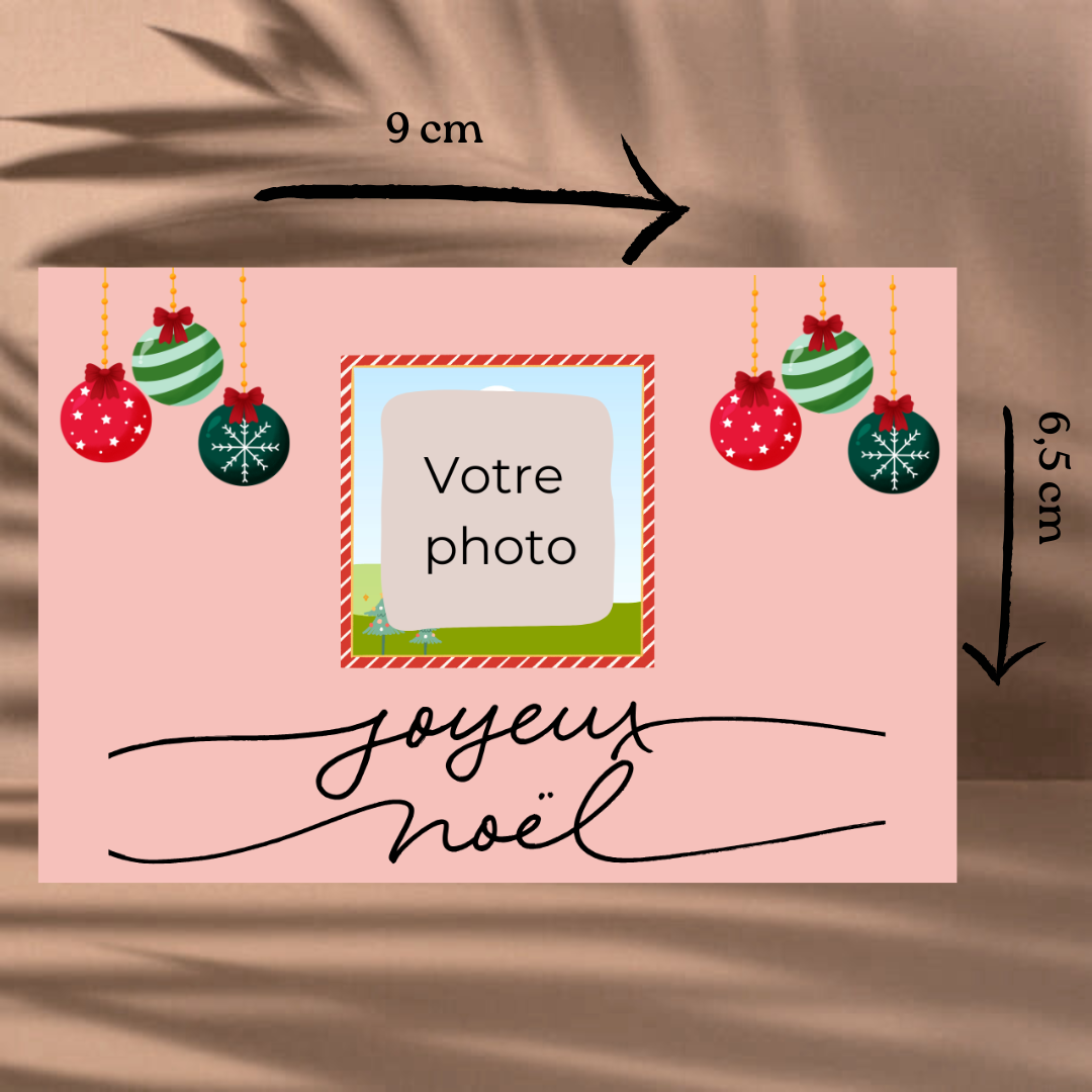 🎄 Magnet Noël "photo" – Personnalisable
