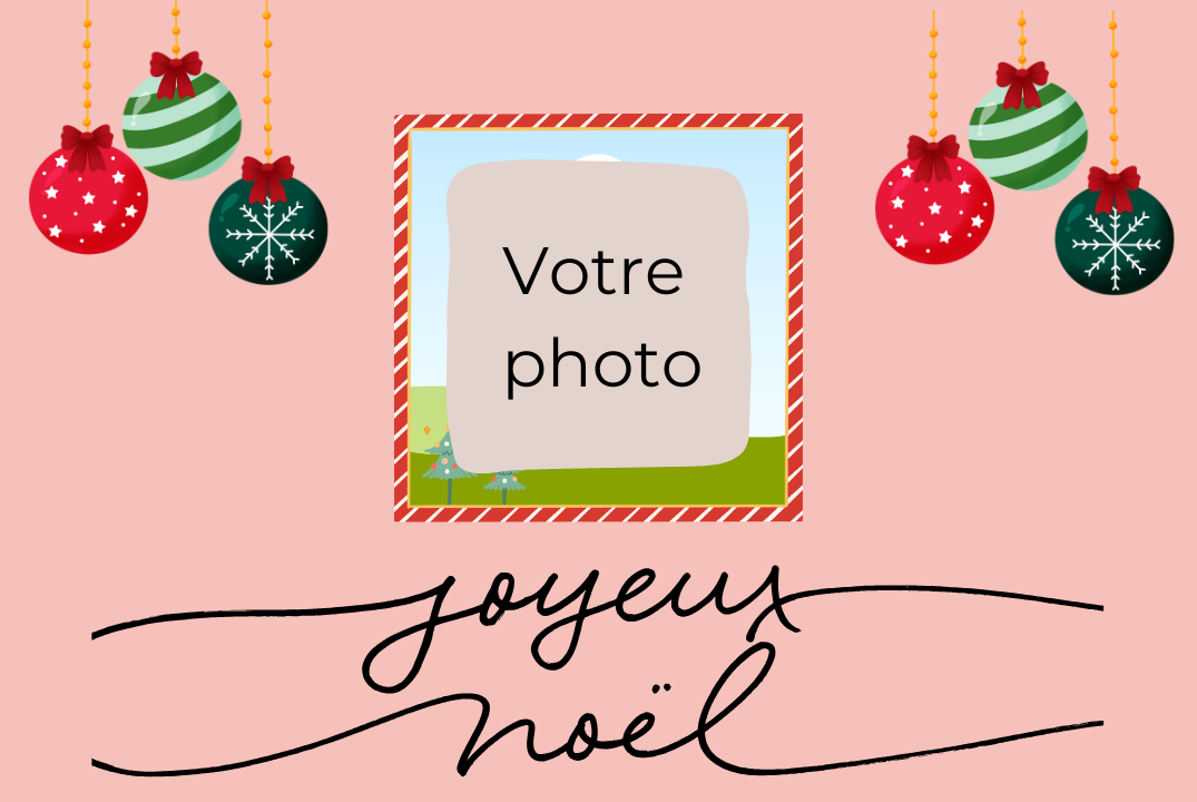 🎄 Magnet Noël "photo" – Personnalisable