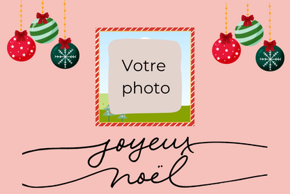🎄 Magnet Noël "photo" – Personnalisable