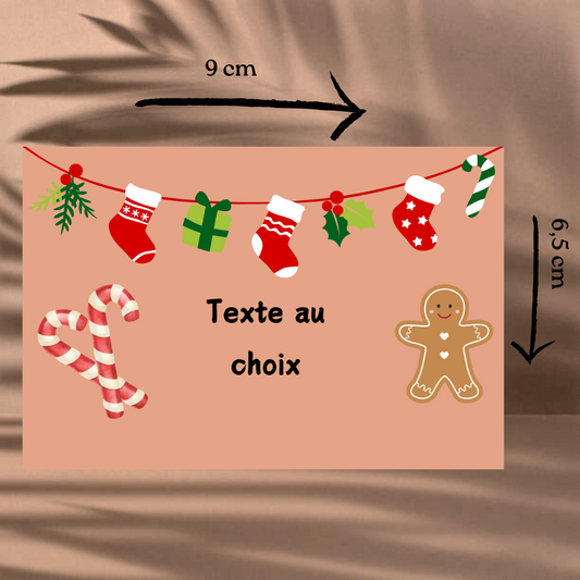 🎄Magnet Sucre d'Orge - Personnalisable