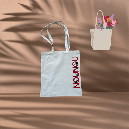 Tote bag "double écritures"